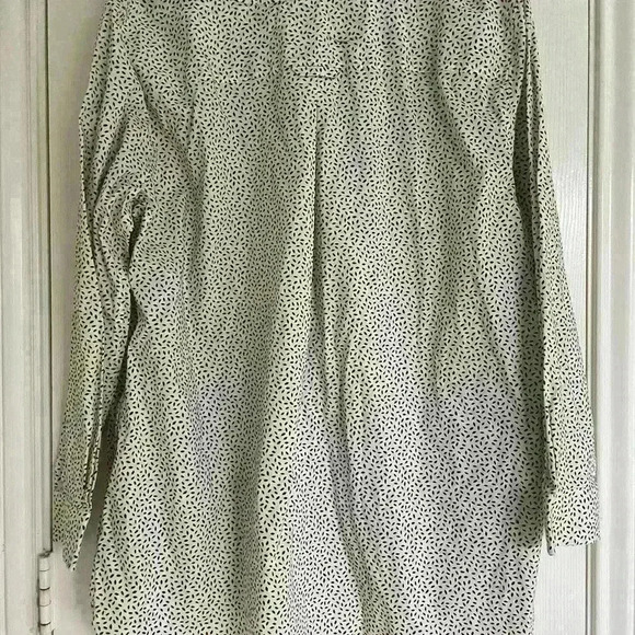Duluth Trading Co. Wrinklefighter Tunic 1X Geometric Cotton Blend - Picture 2 of 4
